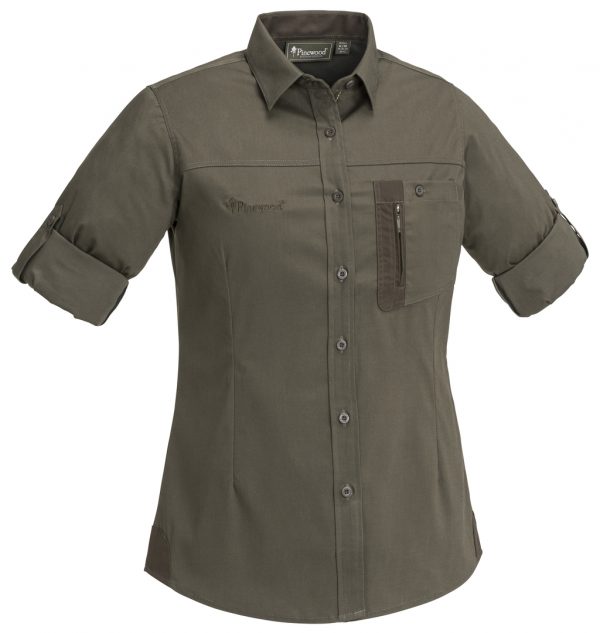 Pinewood® Tiveden TC- Stretch Shirt insect-stop Dames 3016 - Afbeelding 3